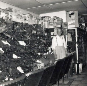 My Great Grandfather in the second hand clothing store