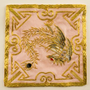 pink satin square from China