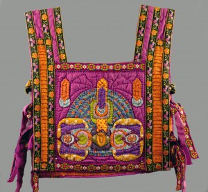 Back of hand appliqued and quilted Ethnic Vest