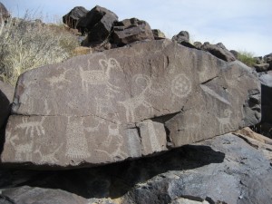 More petroglyphs, China Lake, California, USA