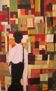 Shady Sadie - an Unfinshed Art Quilt by NIna-Marie Sayre