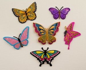 iron-on butterfly appliques