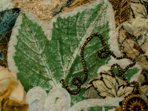 stenciled maple leaf