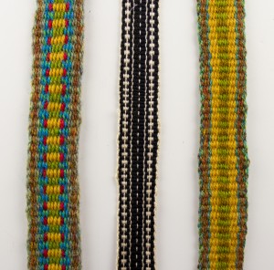 Samples of Inkle Weaving